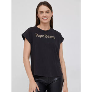 Pepe Jeans dámské černé tričko - XL (990)
